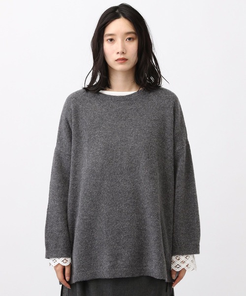 studio CLIP（スタディオクリップ）の「《natural by clip/マシンウォッシャブル》7ゲージニット×バテンプルオーバー（その他トップス・レディース・ブラウン/グレー/チャコール/レッド/グレイッシュベージュ・FREE）」の22枚目の写真