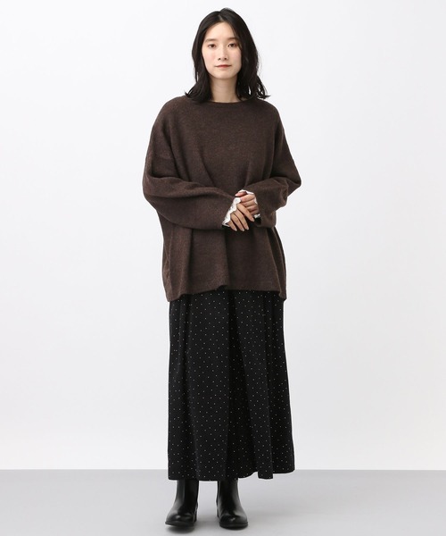 studio CLIP（スタディオクリップ）の「《natural by clip/マシンウォッシャブル》7ゲージニット×バテンプルオーバー（その他トップス・レディース・ブラウン/グレー/チャコール/レッド/グレイッシュベージュ・FREE）」の20枚目の写真