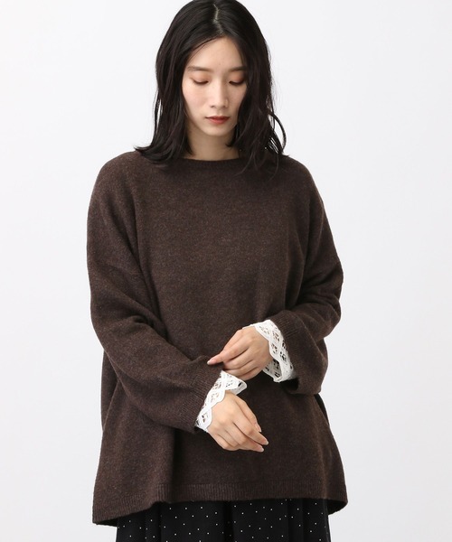 studio CLIP（スタディオクリップ）の「《natural by clip/マシンウォッシャブル》7ゲージニット×バテンプルオーバー（その他トップス・レディース・ブラウン/グレー/チャコール/レッド/グレイッシュベージュ・FREE）」の19枚目の写真
