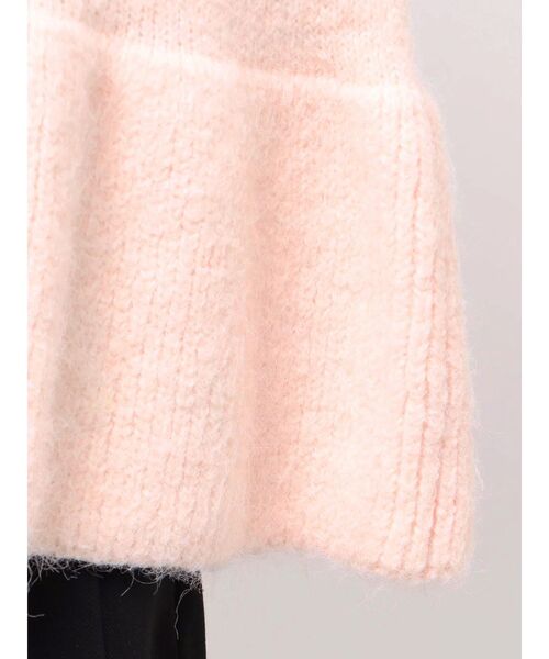 MERCURYDUO（マーキュリーデュオ）の「【WEB限定カラーあり】オフタートルペプラムニット（ニット/セーター・レディース・グレー/オフホワイト/イエロー/ベビーピンク・FREE）」の13枚目の写真