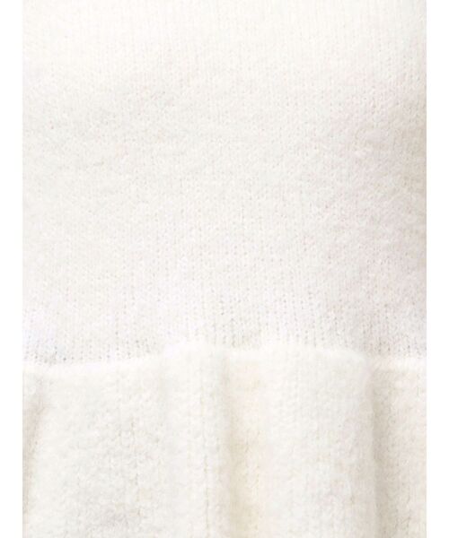 MERCURYDUO（マーキュリーデュオ）の「【WEB限定カラーあり】オフタートルペプラムニット（ニット/セーター・レディース・グレー/オフホワイト/イエロー/ベビーピンク・FREE）」の16枚目の写真