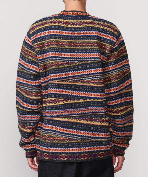 Coohem(コーヘン)の「COOHEM | クレイジーフェアアイル ニットプルオーバー MEN(ニット/セーター・メンズ・グレー/ダークグリーン・L/XL)」の6枚目の写真