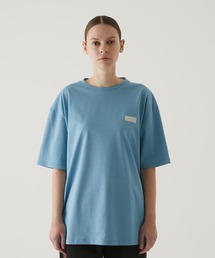 【SH HA RI】SH HA RI Silver Embroidery Crew Neck T-Shirt