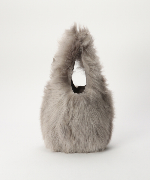Karl Donoghue(カール ドナヒュー)の「【KARL DONOGHUE/カールドノヒュー】TOSCANA LAMBSKIN POUCH HANDBAG(ハンドバッグ・レディース・グレー系その他・FREE)」の6枚目の写真