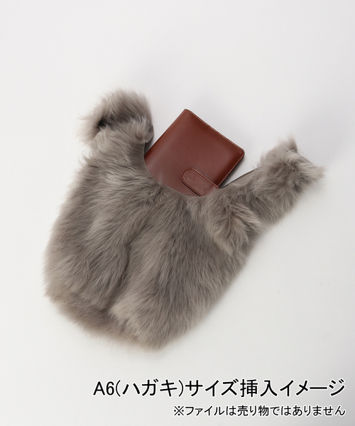 Karl Donoghue(カール ドナヒュー)の「【KARL DONOGHUE/カールドノヒュー】TOSCANA LAMBSKIN POUCH HANDBAG(ハンドバッグ・レディース・グレー系その他・FREE)」の11枚目の写真