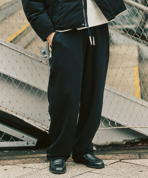 417 EDIFICE（フォーワンセブンエディフィス）の「LE JAPON AOAP 417別注パンツ "セットアップ着用可能"（スウェットパンツ・メンズ・ベージュ/グレー/ブラック・LARGE/MEDIUM）」の2枚目の写真