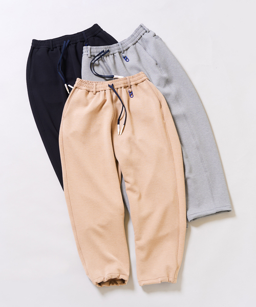 417 EDIFICE（フォーワンセブンエディフィス）の「LE JAPON AOAP 417別注パンツ "セットアップ着用可能"（スウェットパンツ・メンズ・ベージュ/グレー/ブラック・LARGE/MEDIUM）」の4枚目の写真