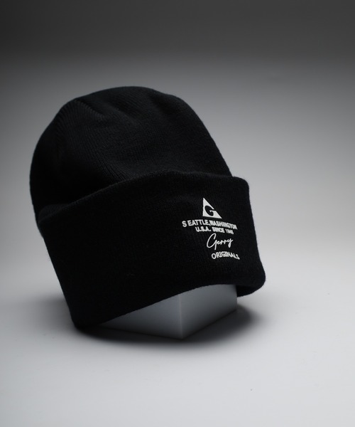 GERRY（ジェリー）の「GERRYスウェードワッペンワッチ（ニットキャップ/ビーニー・メンズ・グレー/ブラック/カーキ/キャメル/ブラック系1/ブラック系・FREE）」の2枚目の写真