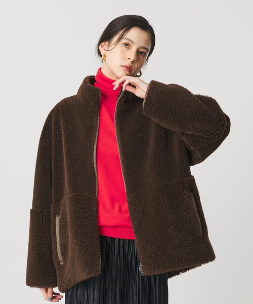 ボア スタンドカラー ジップブルゾン（ブルゾン）｜BEAUTY&YOUTH