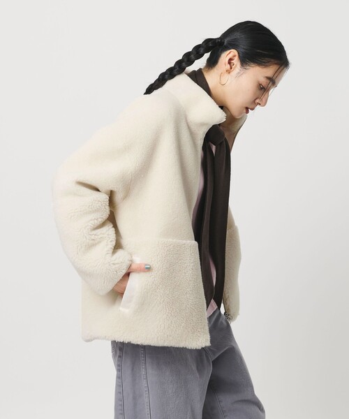 ボア スタンドカラー ジップブルゾン（ブルゾン）｜BEAUTY&YOUTH