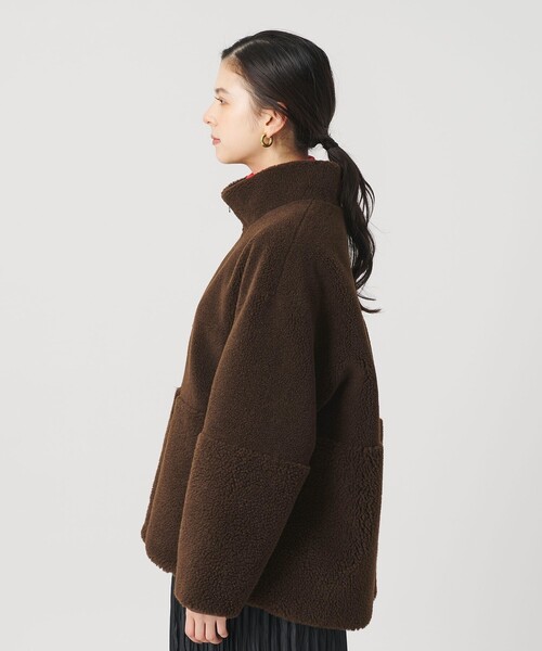 セール】ボア スタンドカラー ジップブルゾン（ブルゾン