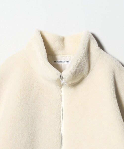 BEAUTY&YOUTH UNITED ARROWS（ビューティーアンドユースユナイテッドアローズ）の「ボア スタンドカラー ジップブルゾン（ブルゾン・レディース・ダークブラウン/オフホワイト・S/XS/M）」の14枚目の写真