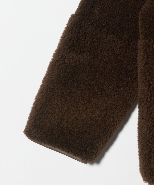 BEAUTY&YOUTH UNITED ARROWS（ビューティーアンドユースユナイテッドアローズ）の「ボア スタンドカラー ジップブルゾン（ブルゾン・レディース・ダークブラウン/オフホワイト・S/XS/M）」の20枚目の写真