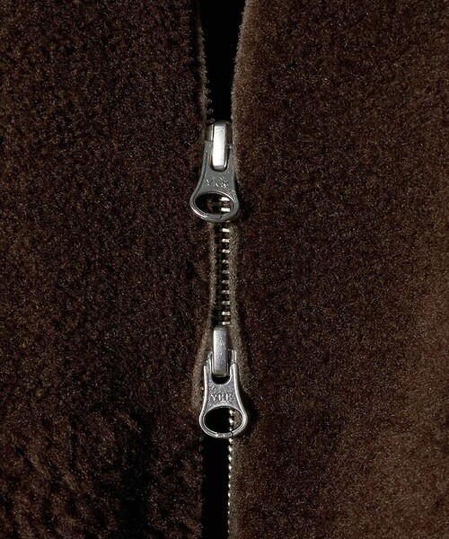 BEAUTY&YOUTH UNITED ARROWS（ビューティーアンドユースユナイテッドアローズ）の「ボア スタンドカラー ジップブルゾン（ブルゾン・レディース・ダークブラウン/オフホワイト・S/XS/M）」の22枚目の写真