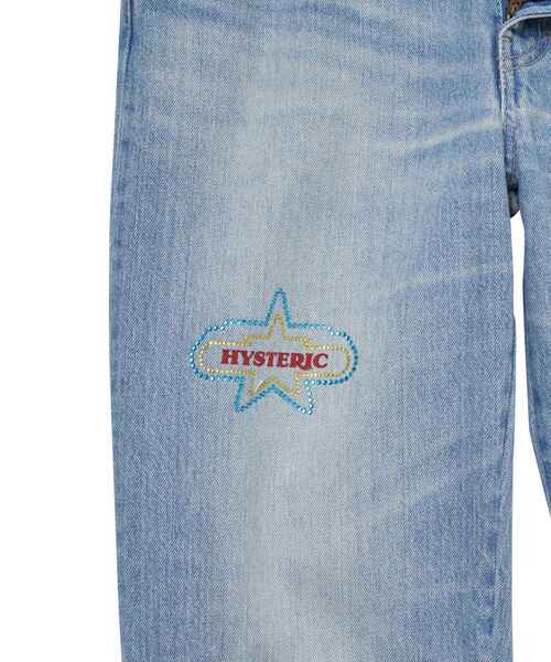 HYSTERIC GLAMOUR（ヒステリックグラマー）の「HYS LOGO ストレートデニムパンツ（その他パンツ・レディース・ライトインディゴブルー・25inch/26inch/27inch/28inch）」の4枚目の写真