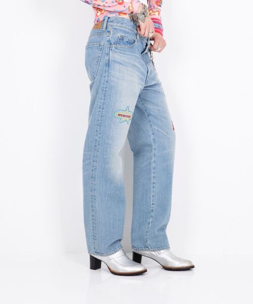 HYSTERIC GLAMOUR（ヒステリックグラマー）の「HYS LOGO ストレートデニムパンツ（その他パンツ・レディース・ライトインディゴブルー・25inch/26inch/27inch/28inch）」の8枚目の写真