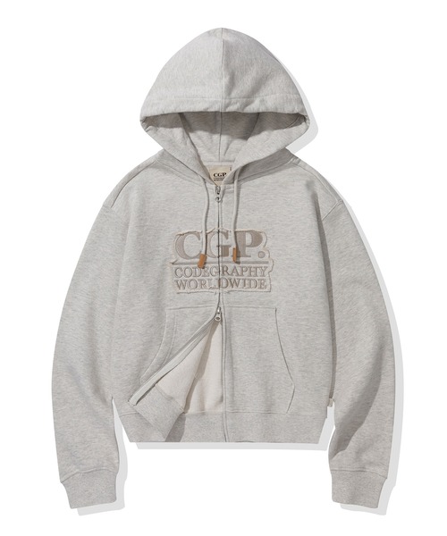 codegraphy(�R�[�h�O���t�B�[)��(Women) Square Point Hooded Zip-up CBEWWTC030(�p�[�J�[)