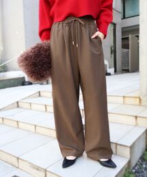 le.coeur blanc | ストレッチ裏起毛イージーパンツ(その他パンツ)