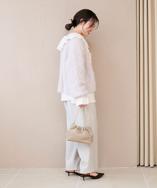 le.coeur blanc（ルクールブラン）の「ストレッチ裏起毛イージーパンツ（その他パンツ・レディース・キャメル/ブラック/グレイッシュベージュ/ブラウン・36/38）」の20枚目の写真