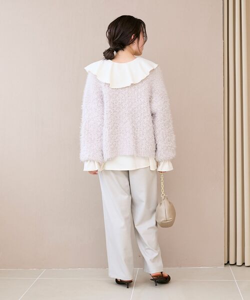 le.coeur blanc（ルクールブラン）の「ストレッチ裏起毛イージーパンツ（その他パンツ・レディース・キャメル/ブラック/グレイッシュベージュ/ブラウン・36/38）」の21枚目の写真