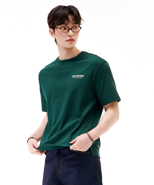 CHASECULT(チェイスカルト)の「ユニセックスドローインググラフィック半袖Tシャツ-グリーン(Tシャツ/カットソー・メンズ・グリーン・90/100/95/105)」の2枚目の写真