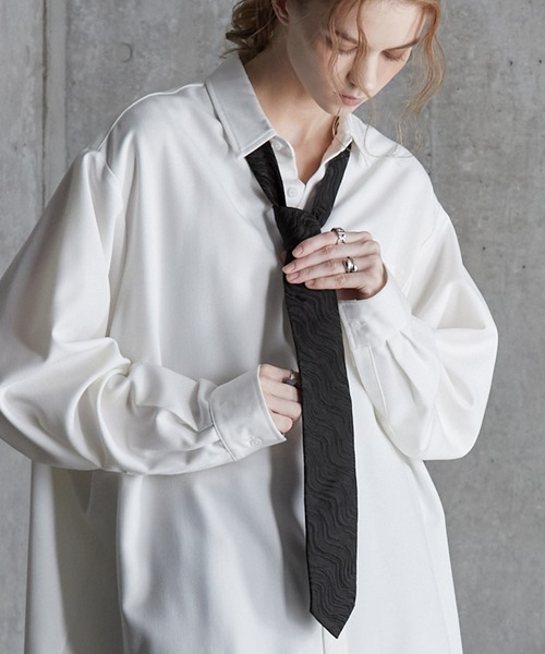 SERACE（セラス）の「【SERACE】Multi design tie / マルチデザインネクタイ（ネクタイ・メンズ・ブラック系3/ブラック系1/ブラック系2・FREE）」の7枚目の写真