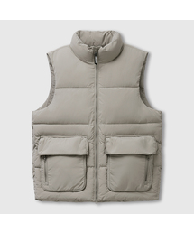 LEMAIN SECOND（リメインセカンド）の「2WAY OVERFIT VOLUME TASLAN PUFFER PADDING VEST [BEIGE]（ダウンベスト）」