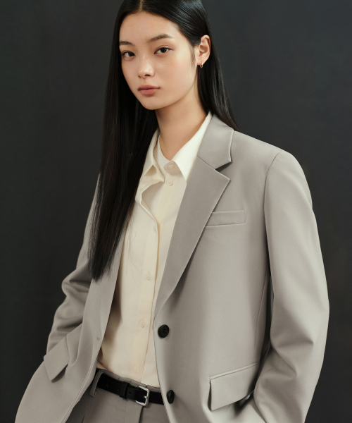 TAE ASHIDA タエアシダ 1Bテーラードジャケット サイズ:9号 ストライプ  