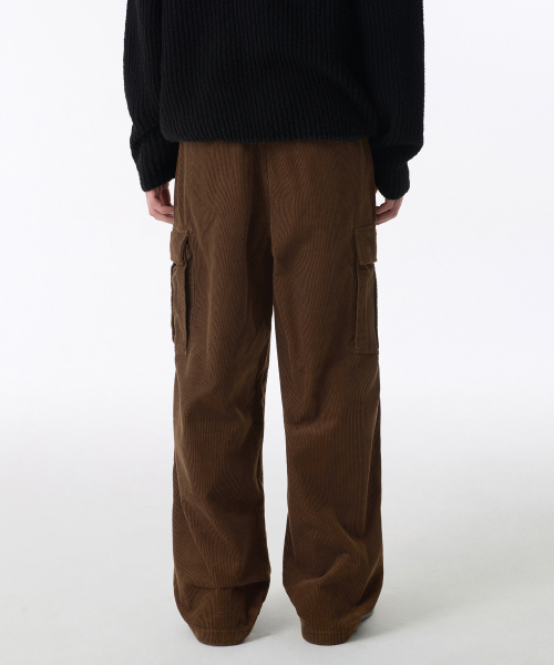 MUSINSA STANDARD（ムシンサスタンダード）の「コーデュロイパラシュートカーゴパンツ[ブラウン]（その他パンツ・メンズ・その他・40/38/33/26/27/28/29/42/36/34/32/30/31）」の2枚目の写真