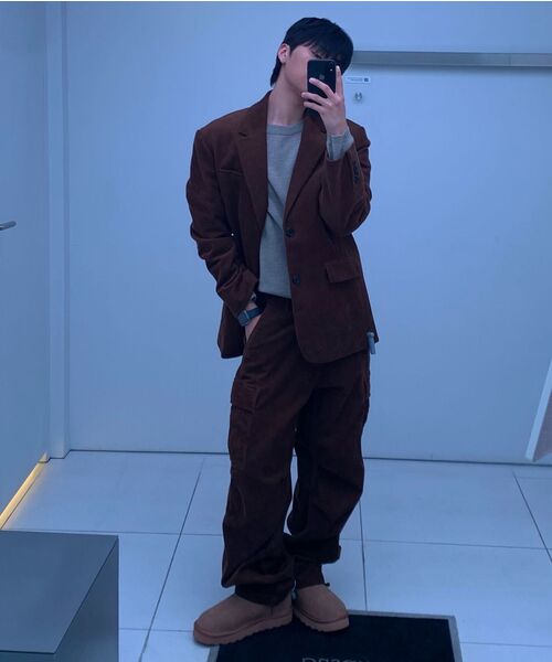 MUSINSA STANDARD（ムシンサスタンダード）の「コーデュロイパラシュートカーゴパンツ[ブラウン]（その他パンツ・メンズ・その他・40/38/33/26/27/28/29/42/36/34/32/30/31）」の11枚目の写真