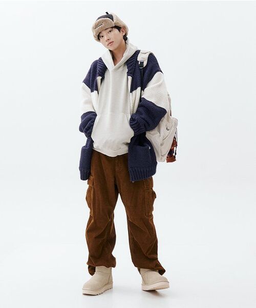 MUSINSA STANDARD（ムシンサスタンダード）の「コーデュロイパラシュートカーゴパンツ[ブラウン]（その他パンツ・メンズ・その他・40/38/33/26/27/28/29/42/36/34/32/30/31）」の13枚目の写真