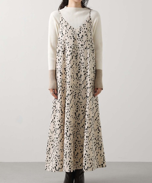 Gready Brilliant(グレディブリリアン)の「レオキャミワンピース(ワンピース・レディース・アイボリー/ブラック・38)」の3枚目の写真