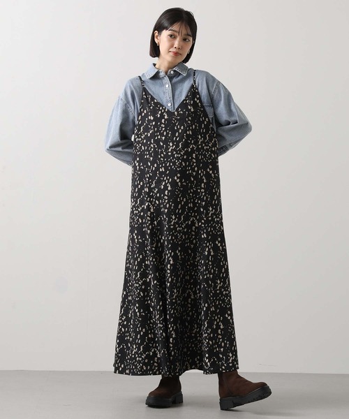 Gready Brilliant(グレディブリリアン)の「レオキャミワンピース(ワンピース・レディース・アイボリー/ブラック・38)」の20枚目の写真