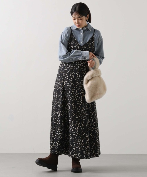 Gready Brilliant(グレディブリリアン)の「レオキャミワンピース(ワンピース・レディース・アイボリー/ブラック・38)」の16枚目の写真