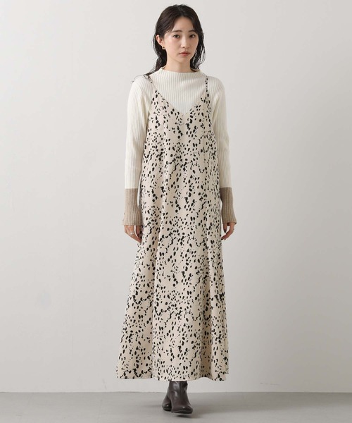 Gready Brilliant(グレディブリリアン)の「レオキャミワンピース(ワンピース・レディース・アイボリー/ブラック・38)」の11枚目の写真