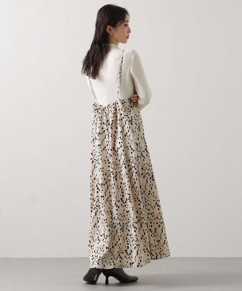 Gready Brilliant(グレディブリリアン)の「レオキャミワンピース(ワンピース・レディース・アイボリー/ブラック・38)」の9枚目の写真