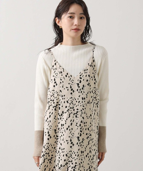 Gready Brilliant(グレディブリリアン)の「レオキャミワンピース(ワンピース・レディース・アイボリー/ブラック・38)」の7枚目の写真