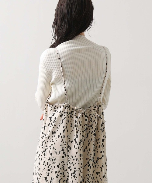 Gready Brilliant(グレディブリリアン)の「レオキャミワンピース(ワンピース・レディース・アイボリー/ブラック・38)」の5枚目の写真