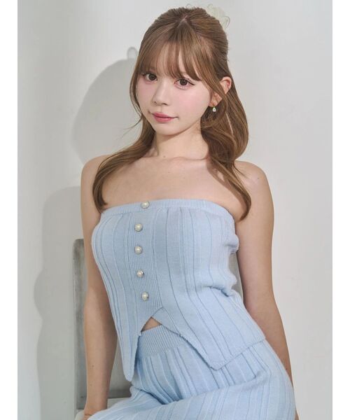 EATME（イートミー）の「【SETUP】フロントボタンニットベアTOP（ニット/セーター・レディース・イエロー/ブルー/グレー・FREE）」の19枚目の写真