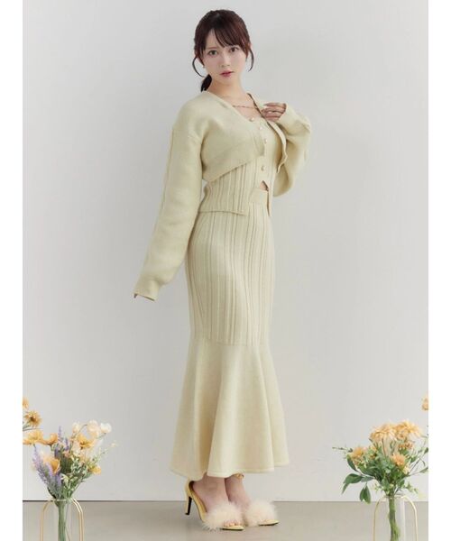 EATME（イートミー）の「【SETUP】フロントボタンニットベアTOP（ニット/セーター・レディース・イエロー/ブルー/グレー・FREE）」の21枚目の写真