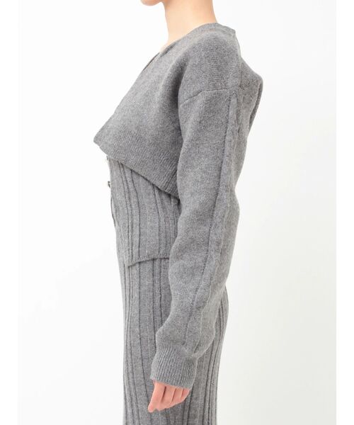 EATME（イートミー）の「【SETUP】フロントボタンニットベアTOP（ニット/セーター・レディース・イエロー/ブルー/グレー・FREE）」の17枚目の写真