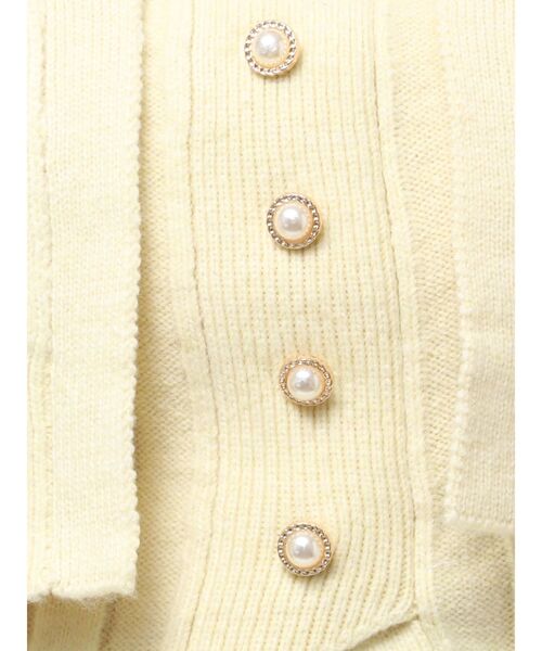 EATME（イートミー）の「【SETUP】フロントボタンニットベアTOP（ニット/セーター・レディース・イエロー/ブルー/グレー・FREE）」の4枚目の写真