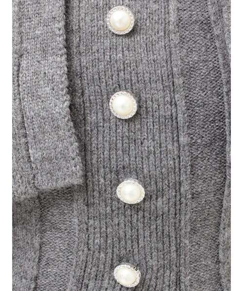 EATME（イートミー）の「【SETUP】フロントボタンニットベアTOP（ニット/セーター・レディース・イエロー/ブルー/グレー・FREE）」の6枚目の写真