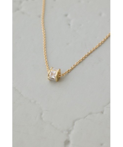 AZUL by moussy（アズールバイマウジー）の「ラインストーンクローバーネックレス（ネックレス・レディース・シルバー/ゴールド系その他・FREE）」の11枚目の写真