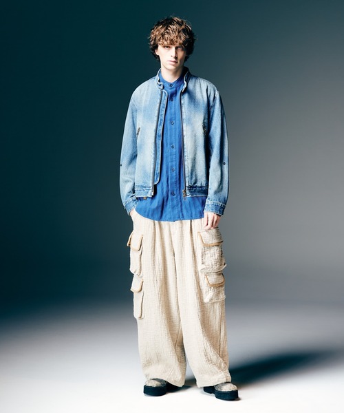 glamb（グラム）の「Linen Cargo Pants / リネンカーゴパンツ（カーゴパンツ・メンズ・ホワイト/ブラック・S/M/L）」の10枚目の写真