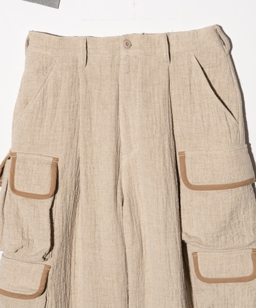 glamb（グラム）の「Linen Cargo Pants / リネンカーゴパンツ（カーゴパンツ・メンズ・ホワイト/ブラック・S/M/L）」の21枚目の写真