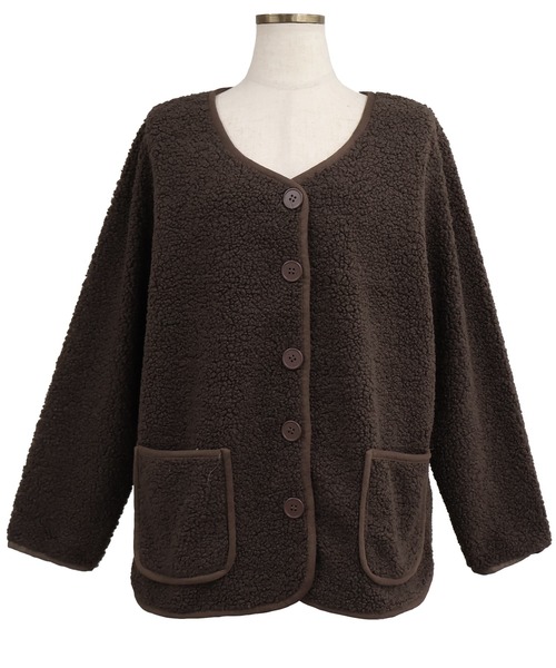 セール】パイピングボアジャケット（ノーカラージャケット）｜sin.ca