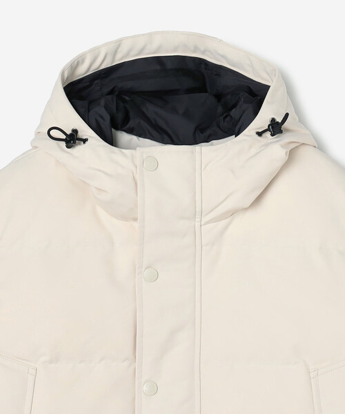 DANTON（ダントン）の「DANTON | ポリエステルタッサー ダウンフードジャケット WOMEN（ダウンジャケット/コート・レディース・ブラック/オフホワイト・S）」の6枚目の写真