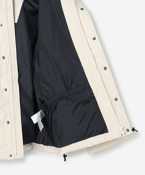 DANTON（ダントン）の「DANTON | ポリエステルタッサー ダウンフードジャケット WOMEN（ダウンジャケット/コート・レディース・ブラック/オフホワイト・S）」の11枚目の写真