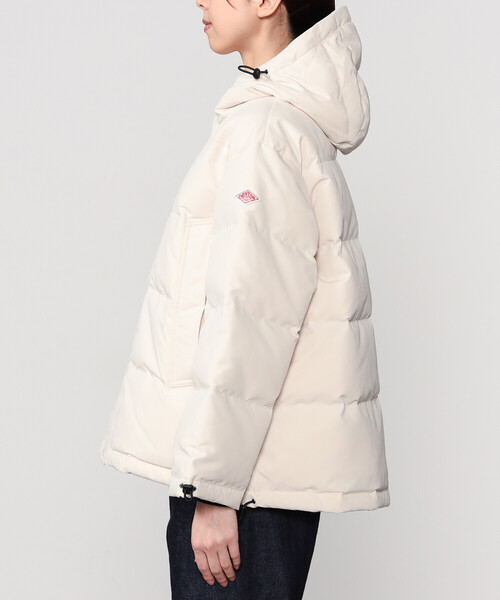 DANTON（ダントン）の「DANTON | ポリエステルタッサー ダウンフードジャケット WOMEN（ダウンジャケット/コート・レディース・ブラック/オフホワイト・S）」の15枚目の写真